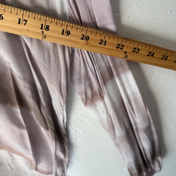 Cloth & Stone Blouse Top Women's Medium Long Sleeve Rayon Button Up Tie Dye - Picture 7 of 8